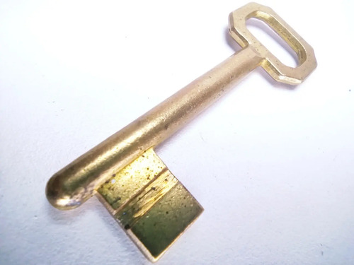 Llave Antigua, En Bronce, Original - foto 3