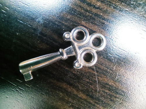 Llave Antigua, Metal Niquelado, Pequeña - foto 4