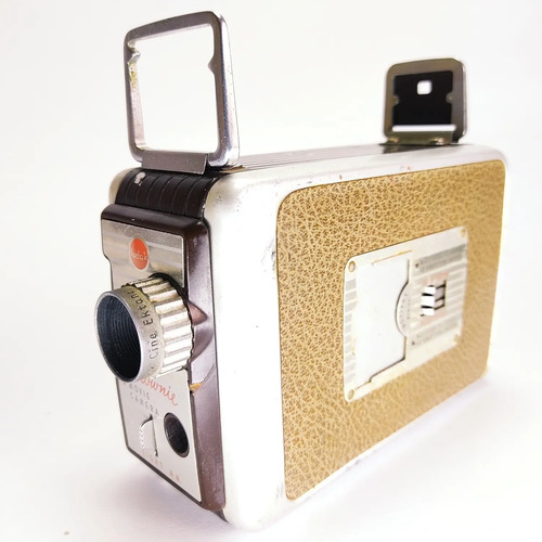 Cámara De Vídeo 8 Antigua, Kodak Brownie, A Cuerda, Funciona - foto 2