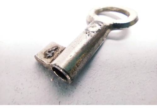 Llave Antigua Original N.º 4, Pequeña, Cromada, Ideal Para Dije - foto 3
