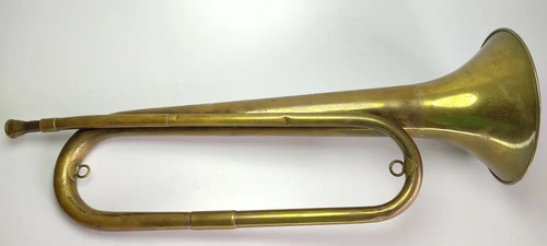 Corneta Musical Antigua, Banda Marcial, En Bronce, Años 70