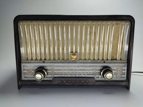 Radio Philips Antiguo De Tubos, Funciona