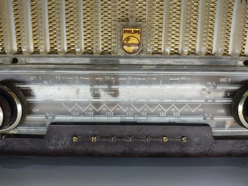 Radio Philips Antiguo De Tubos, Funciona - foto 3