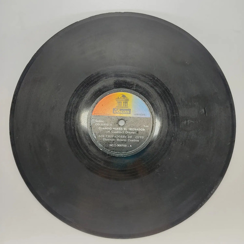 LP Vinilo Antiguo, 78 RPM, Para Gramófono O Vitrola, Ref. 8