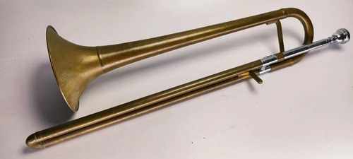 Trombón Antiguo Getzen Deluxe Elkhorn Wis 47cm Y 12cm Diámet
