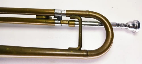 Trombón Antiguo Getzen Deluxe Elkhorn Wis 47cm Y 12cm Diámet - foto 3