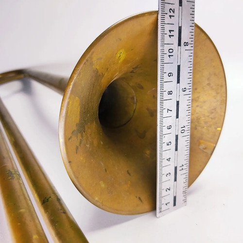 Trombón Antiguo Getzen Deluxe Elkhorn Wis 47cm Y 12cm Diámet - foto 6