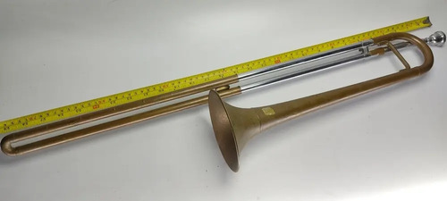 Trombón Antiguo Getzen Deluxe Elkhorn Wis 47cm Y 12cm Diámet - foto 7