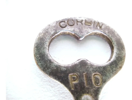 Llave Antigua Original Corbin P10 En Hierro, Llave San Pedro - foto 3