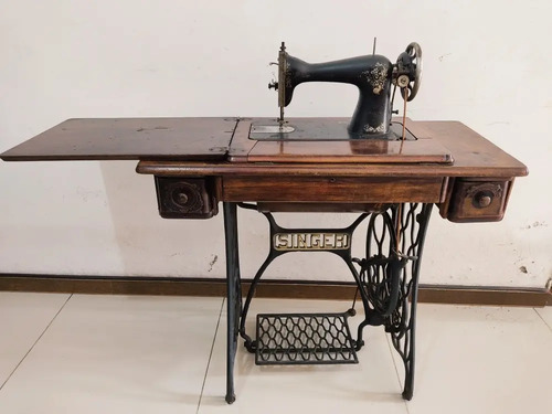 Máquina De Coser Antigua Singer, Con Herraje Pata De Araña, 110 V - foto 2