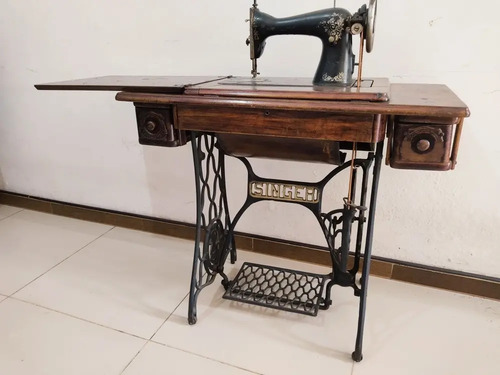 Máquina De Coser Antigua Singer, Con Herraje Pata De Araña, 110 V - foto 3