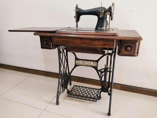 Máquina De Coser Antigua Singer, Con Herraje Pata De Araña, 110 V - foto 4