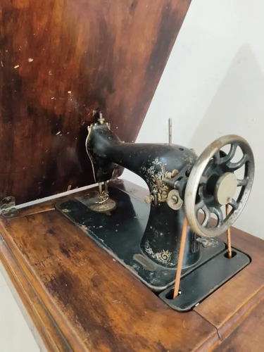 Máquina De Coser Antigua Singer, Con Herraje Pata De Araña, 110 V - foto 6